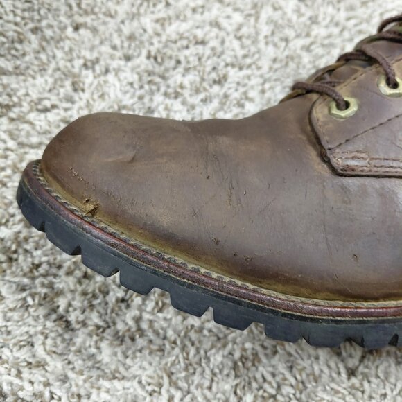 Chippewa L.L.Bean Katahdin Iron Works Brown Leather Boots Men’s 12 D USA - Picture 8 of 15